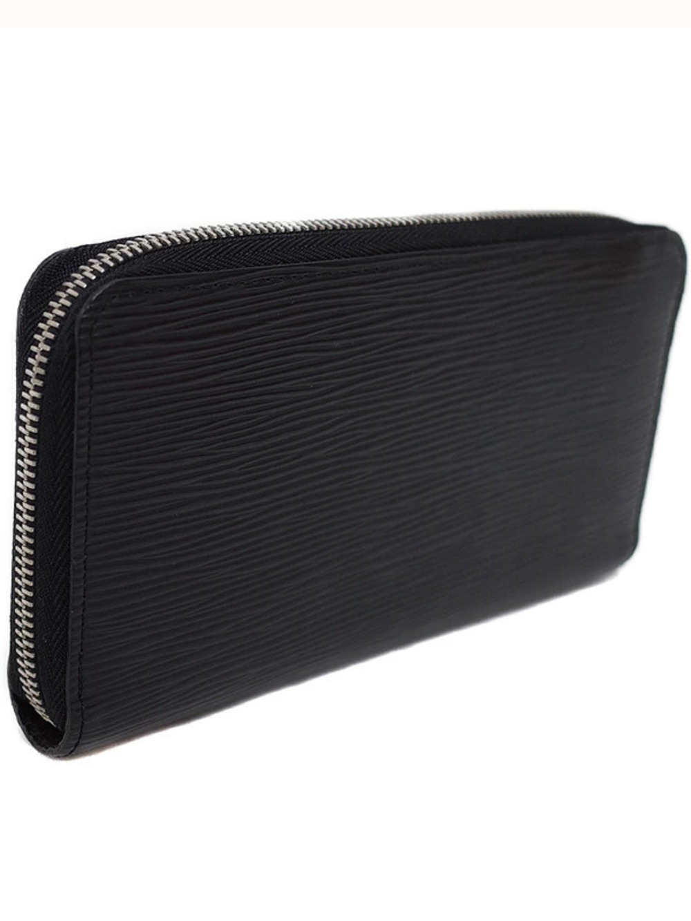 Louis Vuitton Epi Long Wallet Zippy Zipper Round Black